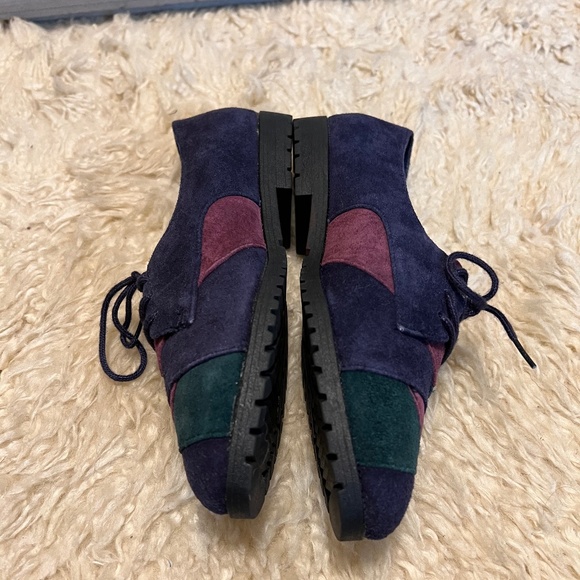 Vintage color block suede loafers - Picture 6 of 10